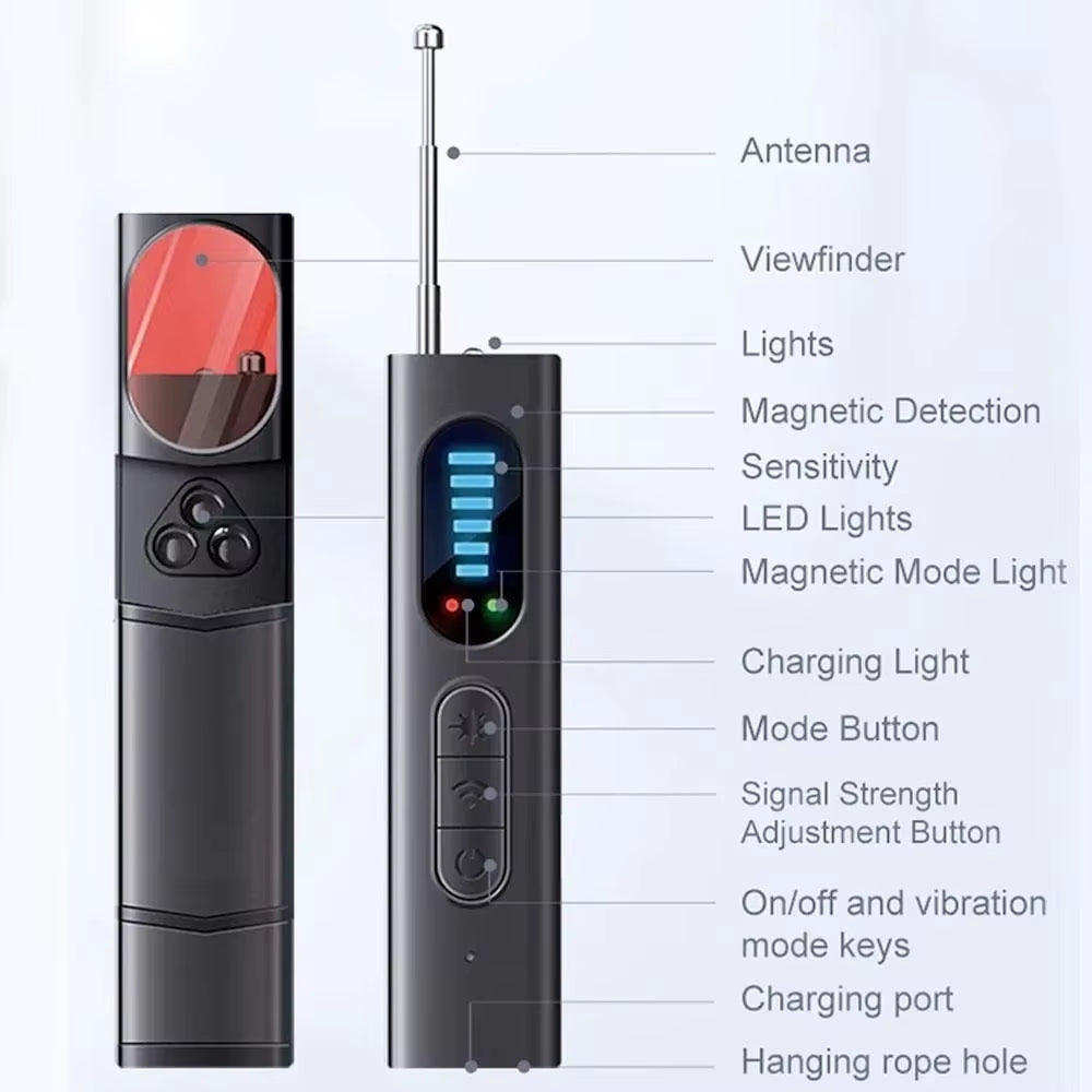 STONEGO Hidden Camera Detector Anti-Spy RF Signal Scanner for GPS Tracker Bugs Wireless Security