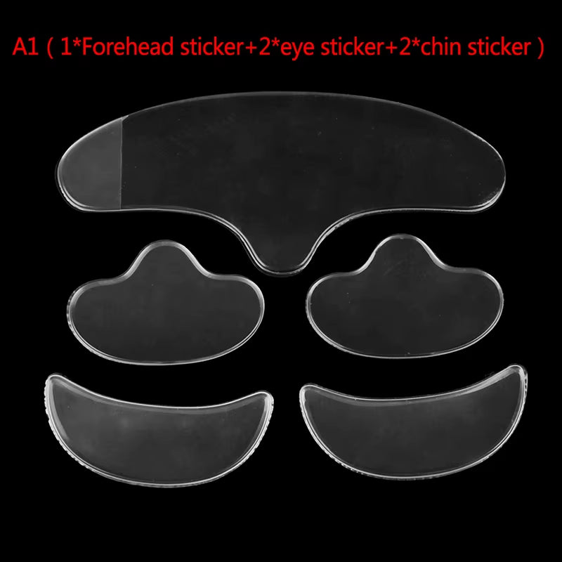 Reusable Silicone Anti-Wrinkle Face Forehead Cheek Chin Sticker anti Aging Facial Skin Lifting Patches