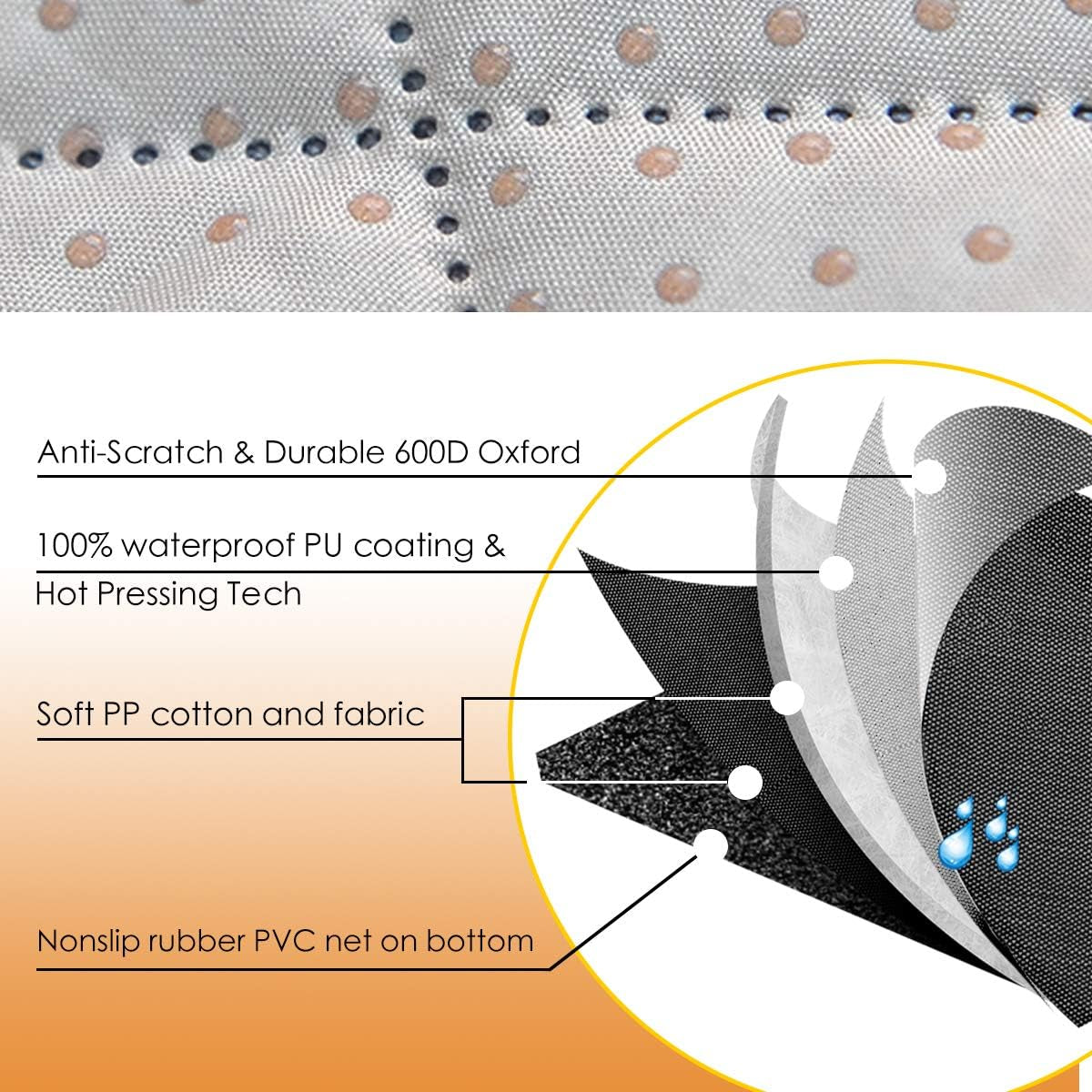 Airtight Nonslip Pet Hammock for Cars & SUVs