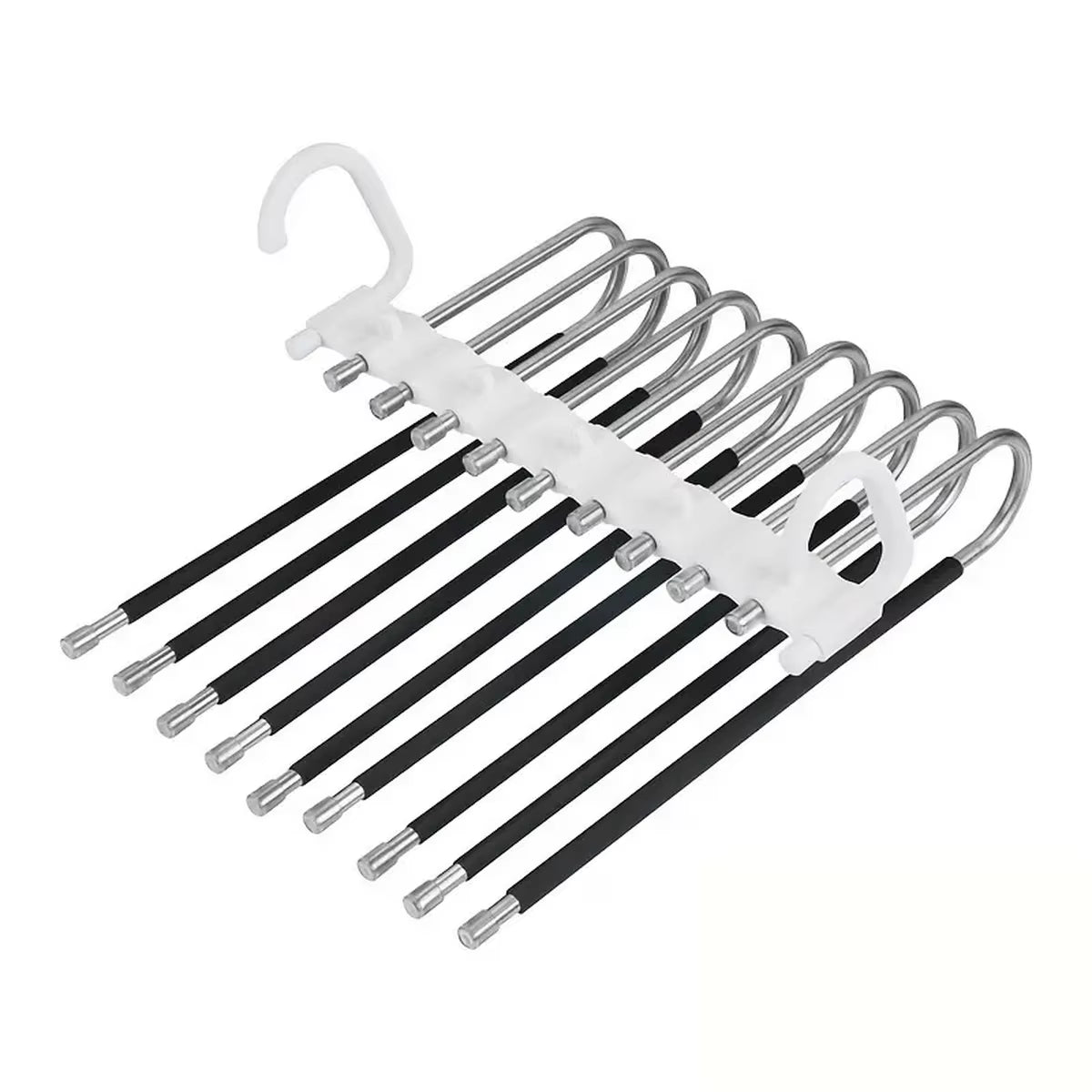 Multifunctional 9-Layer Jeans and Pants Hanger for Closet Organization