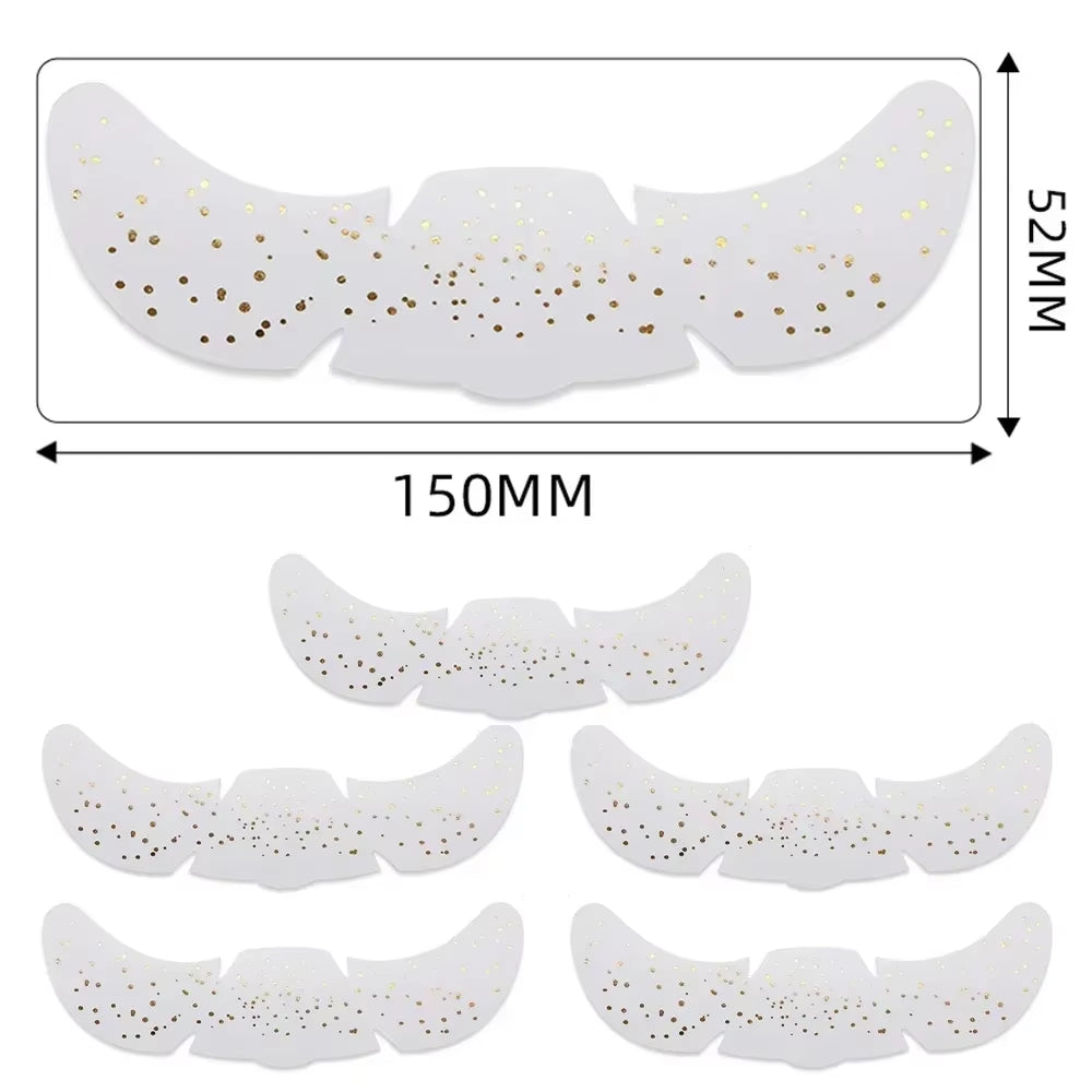 6Pcs Hot Stamping Freckles Makeup Patches Metallic Golden Silver Fake Freckles Temporary Tattoo Stickers
